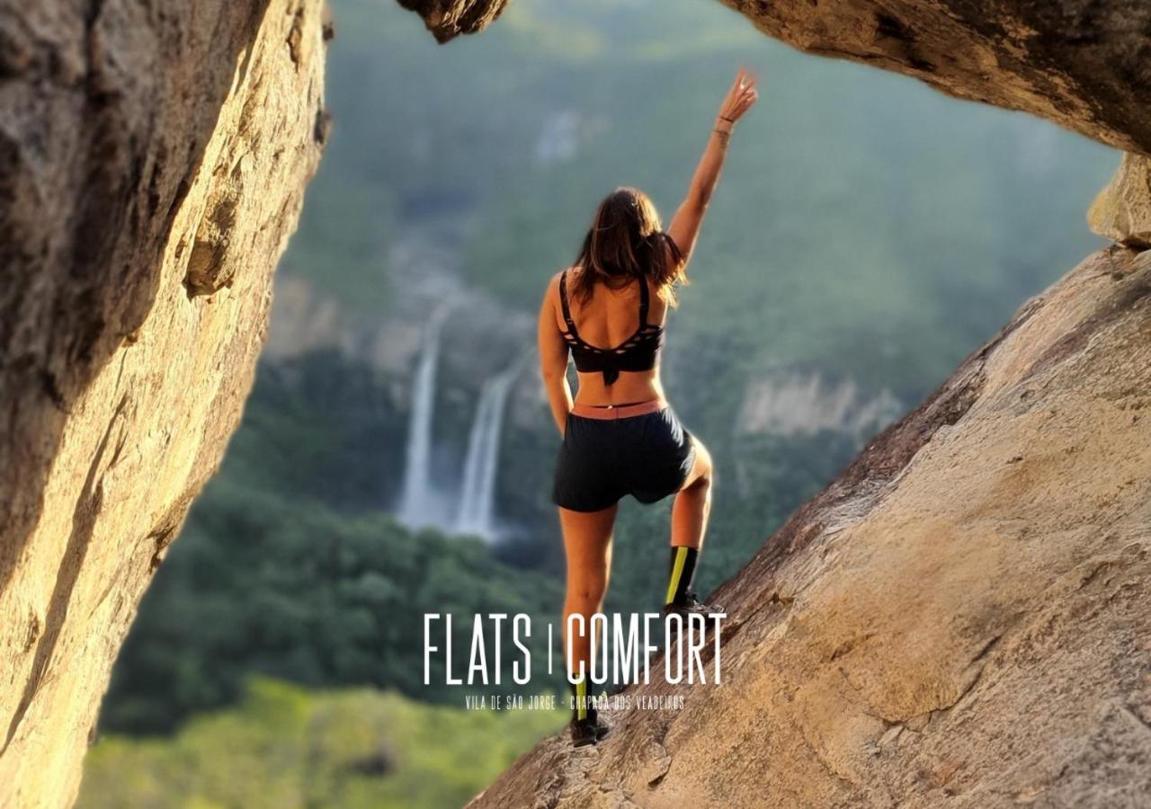 מלון Novidade Flats Comfort Na Vila De Sao Jorge - Chapada Dos Veadeiros מראה חיצוני תמונה