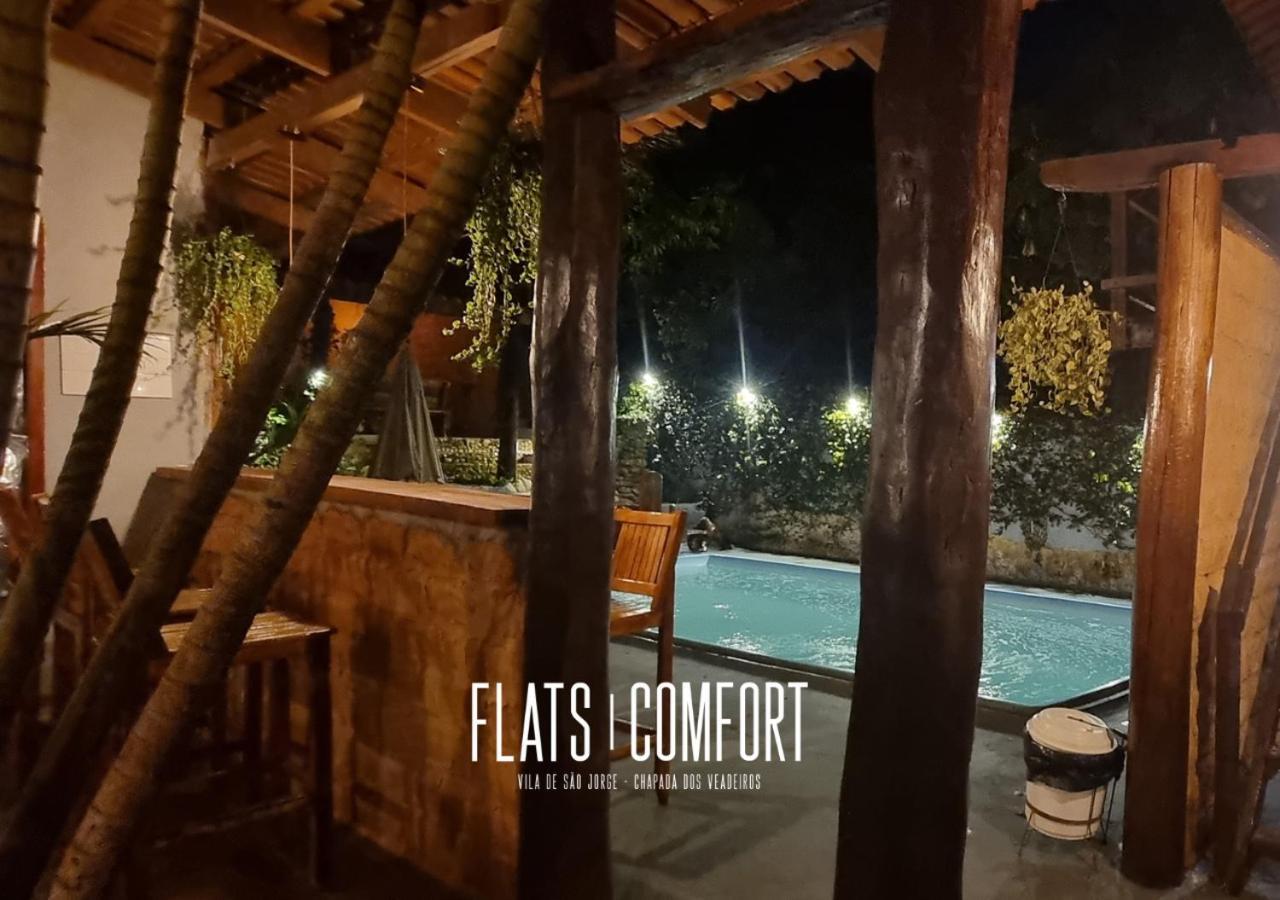 מלון Novidade Flats Comfort Na Vila De Sao Jorge - Chapada Dos Veadeiros מראה חיצוני תמונה