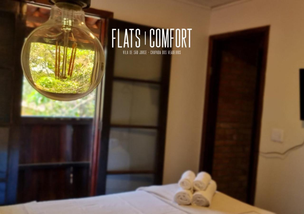 מלון Novidade Flats Comfort Na Vila De Sao Jorge - Chapada Dos Veadeiros מראה חיצוני תמונה