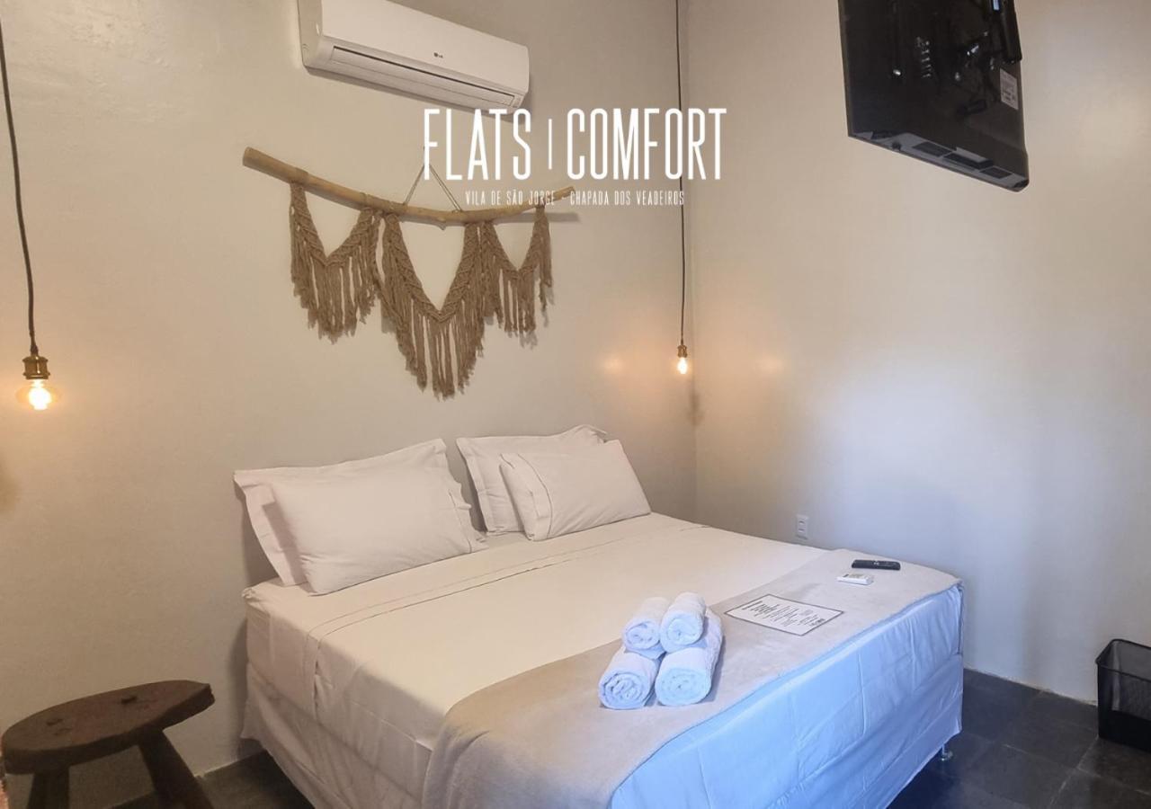 מלון Novidade Flats Comfort Na Vila De Sao Jorge - Chapada Dos Veadeiros מראה חיצוני תמונה