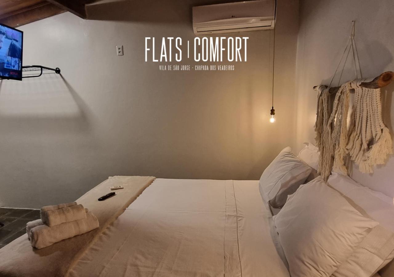 מלון Novidade Flats Comfort Na Vila De Sao Jorge - Chapada Dos Veadeiros מראה חיצוני תמונה